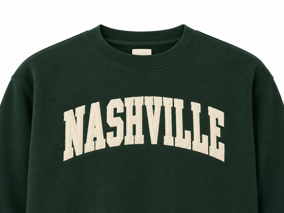 Nuvora Styles Color Block Crewneck Sweatshirt – Black, Cream & Forest Green